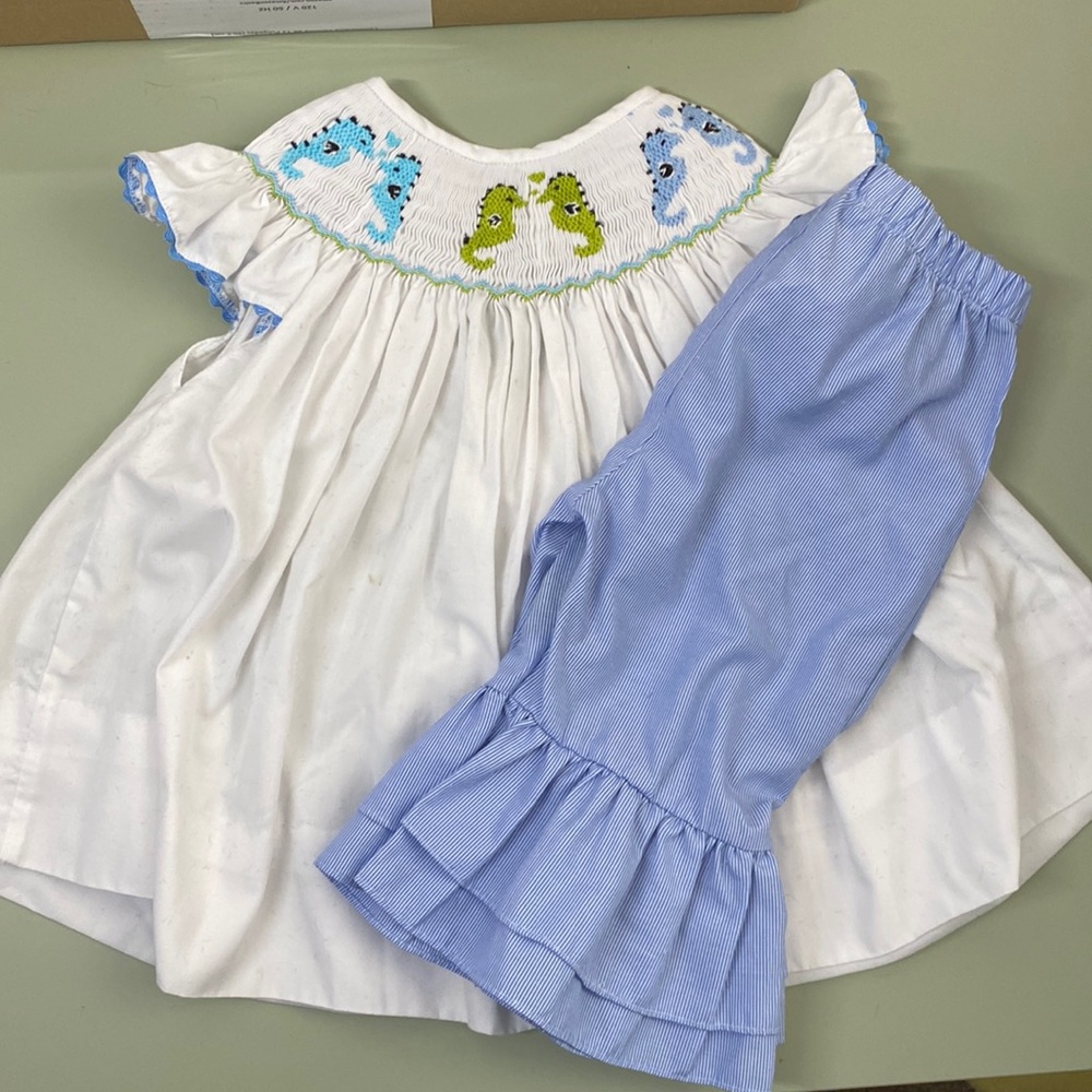 Seahorse smock set